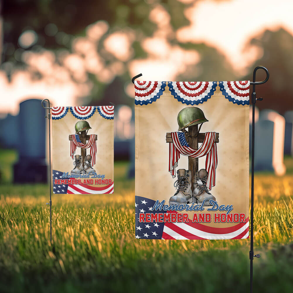 FLAGWIX Memorial Day Remember and Honor Veteran Flag MLN2736F