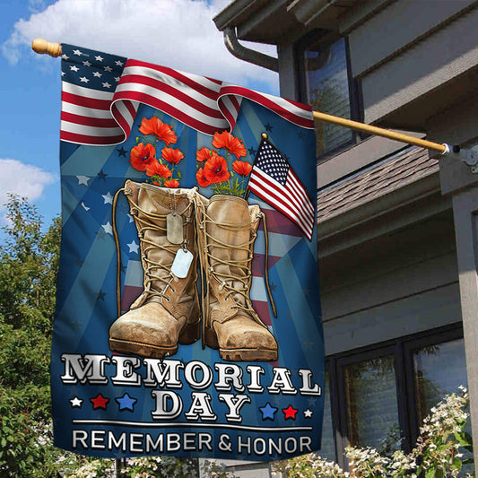 Memorial Day Veteran Remember and Honor Flag MLN108F
