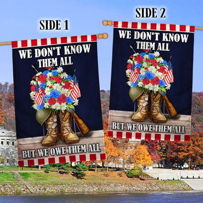 Memorial Day Flag Veterans We Don't Know Them All But We Owe Them All TQN919F