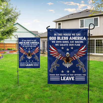 Memorial Day FLAGWIX Patriotic Eagle Flag God Bless America We Salute Our Flag Thank Our Troops MLN2749F