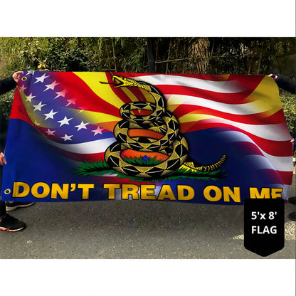 Arizona Don't Tread On Me Gadsden American Grommet Flag MLN2791GF
