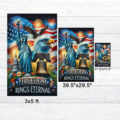 Flagwix American Flag - Independence Day Liberty Bell Freedom Rings Eternal Flag MLN3079F