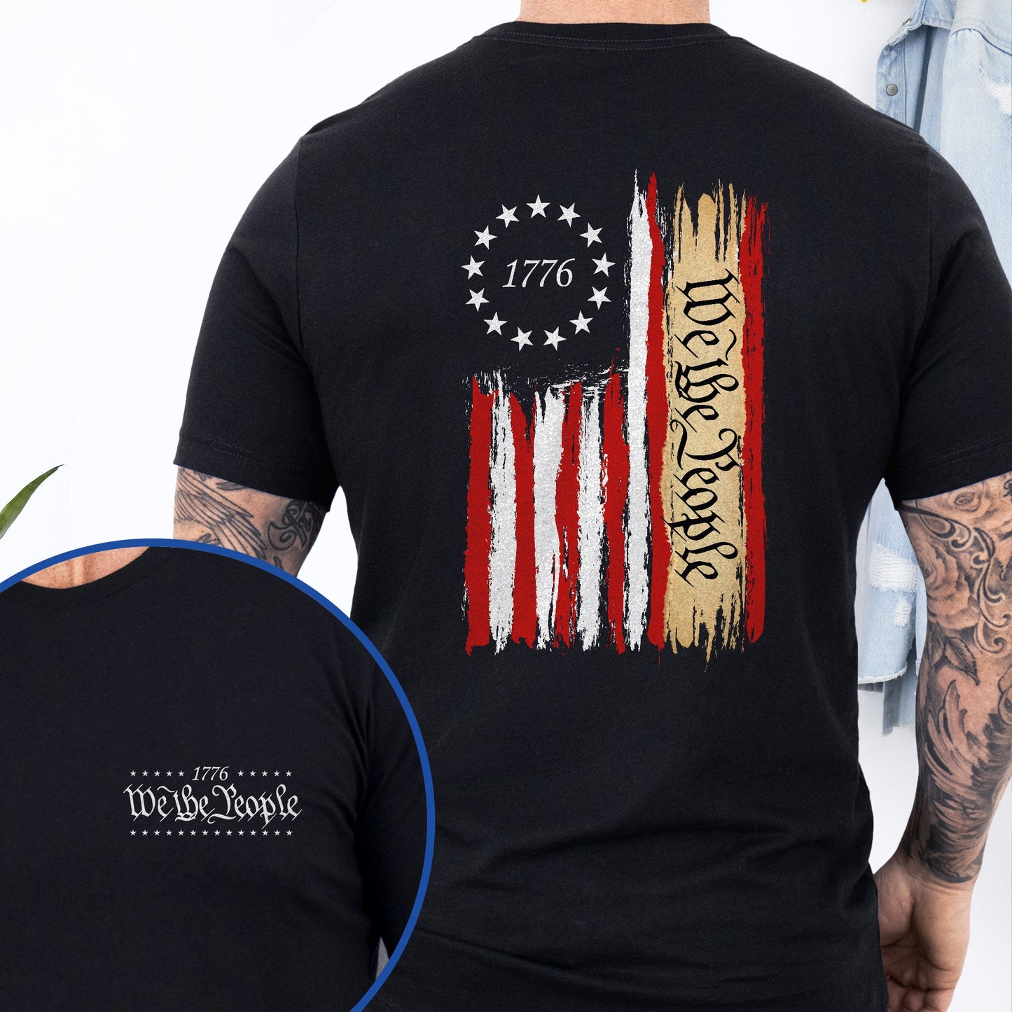 We The People T-Shirt - Patriotic Gift for Proud Americans & Everyday Wear MLN3131TS