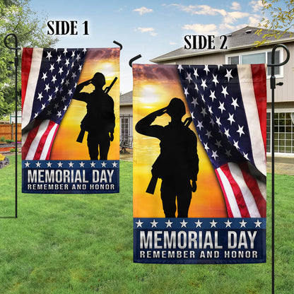 Memorial Day Veteran Remember and Honor Flag MLN1155F