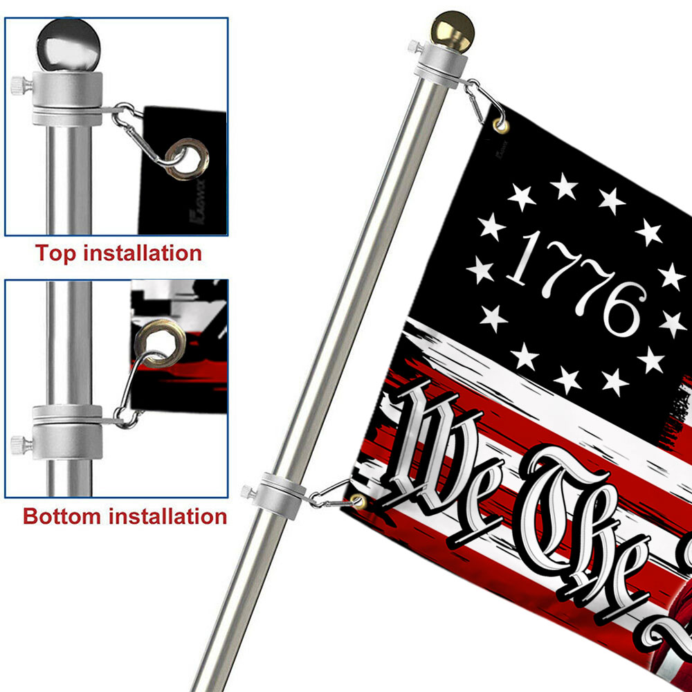 American Patriotic Eagle We The People 1776 Grommet Flag MLN810GF