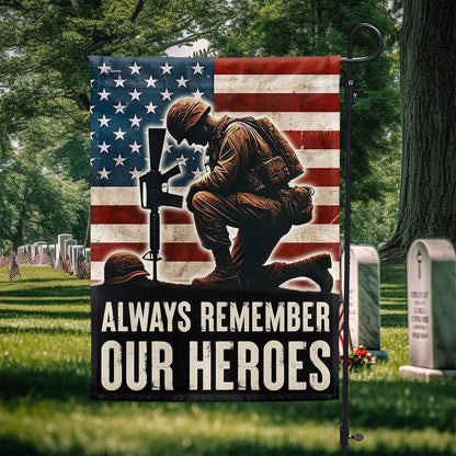 Veterans Day Always Remember Our Heroes Flag TQN3632F
