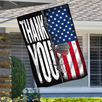 Veteran Flag Remember Our Veterans Thank You BNV417F