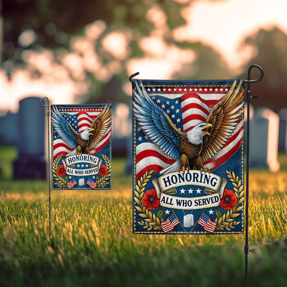 Veterans Day Honoring All Who Served Flag TQN3790F