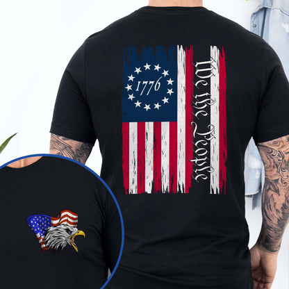 We The People Eagle American 1776 Betsy Ross T-Shirt MLN3312TS
