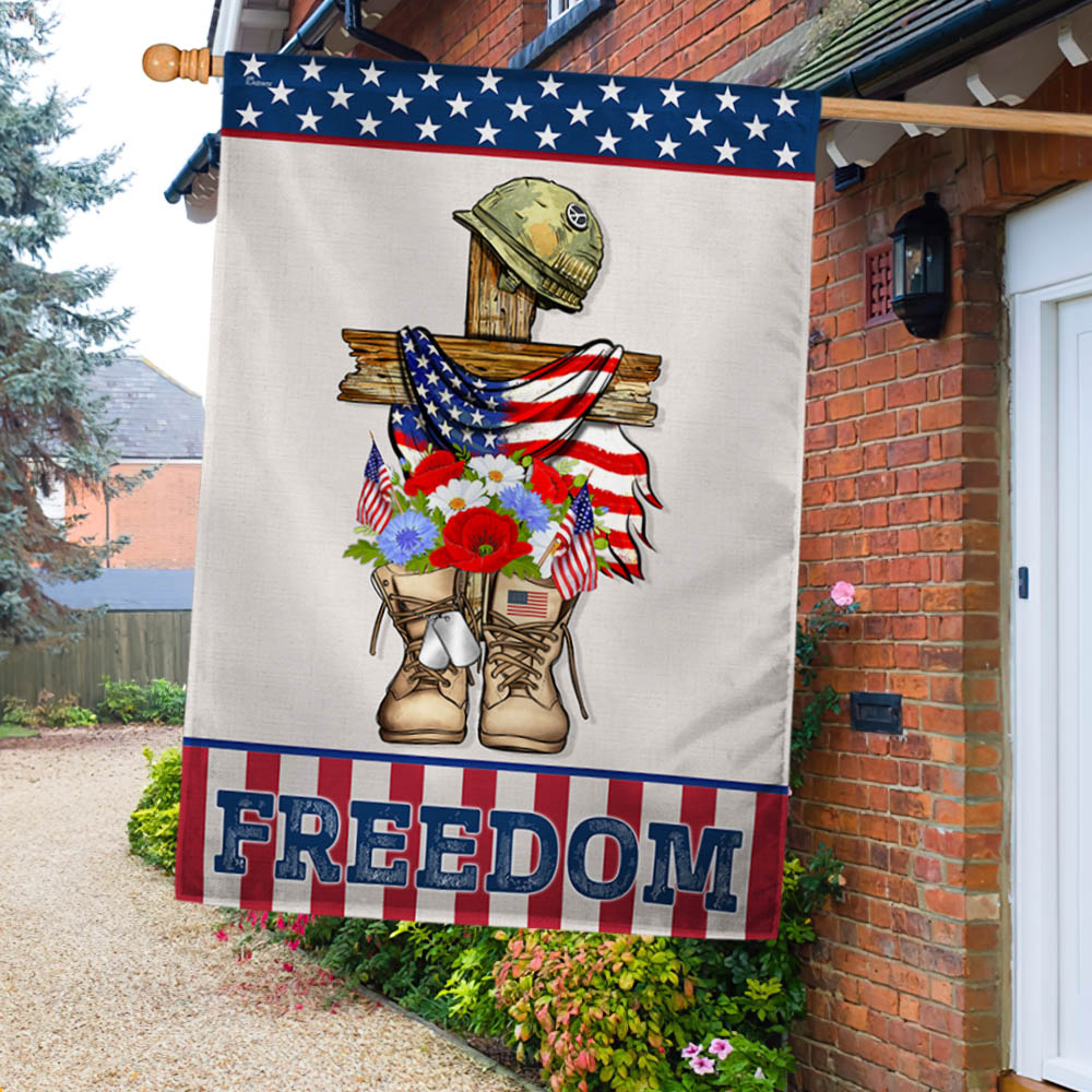Flagwix American Flag - Independence Day Thank You Veteran Freedom Flag MLN1400F