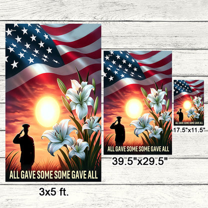 FLAGWIX  Veteran All Gave Some Some Gave All Flag MLN2493F