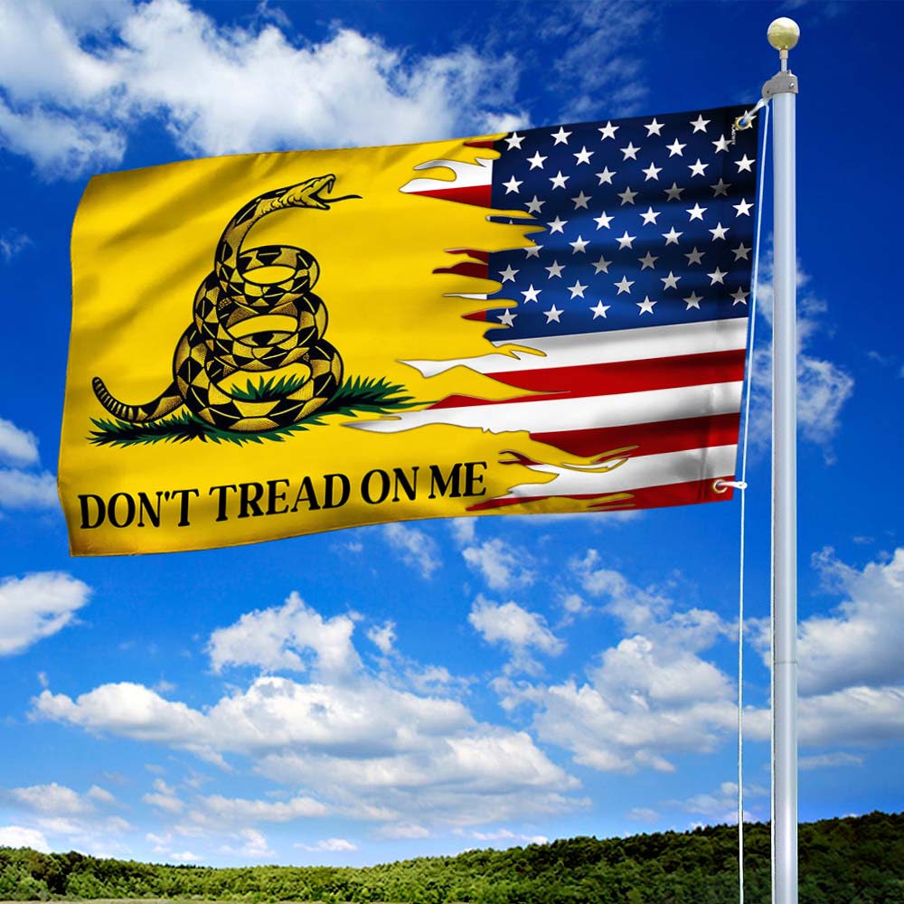 Gadsden Don't Tread On Me American Grommet Flag MLN2726GF