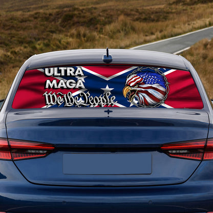 Ultra MAGA Rear Window Decal We The People Southern Confederate TQN145CDv1