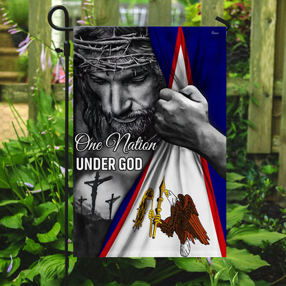 American Samoa Flag Jesus One Nation Under God American Samoa Flag TRL1253Fv3