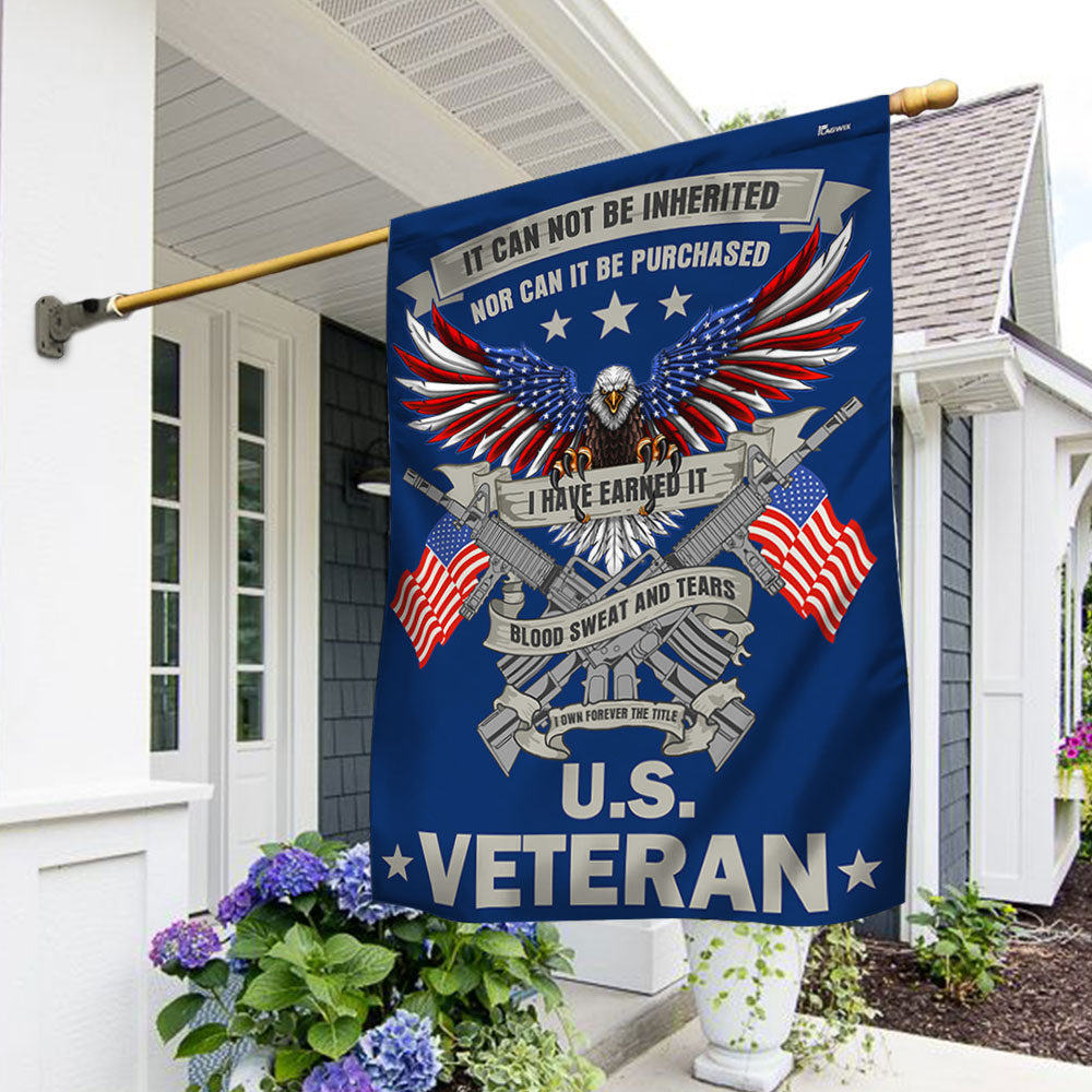 Memorial Day FLAGWIX Veteran Eagle Flag Blood Sweat and Tears I Own Forever The Title  U.S. Veteran Flag MLN2876F