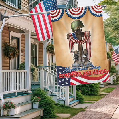 FLAGWIX Memorial Day Remember and Honor Veteran Flag MLN2736F