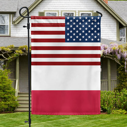 USA and Poland Garden Flag LHB131TTH