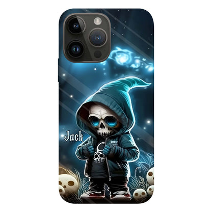 Cool Dude - Personalized Skull Full Print Phone Case