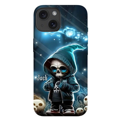 Cool Dude - Personalized Skull Full Print Phone Case