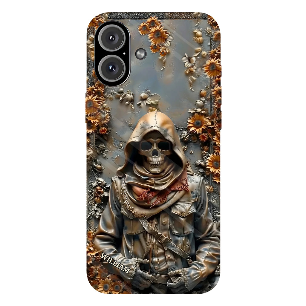 Vintage Skull - Personalized Skull Full Print Phone Case