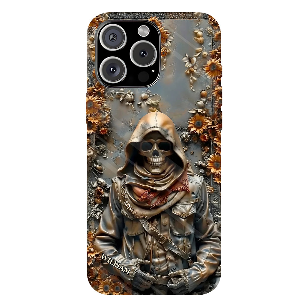 Vintage Skull - Personalized Skull Full Print Phone Case