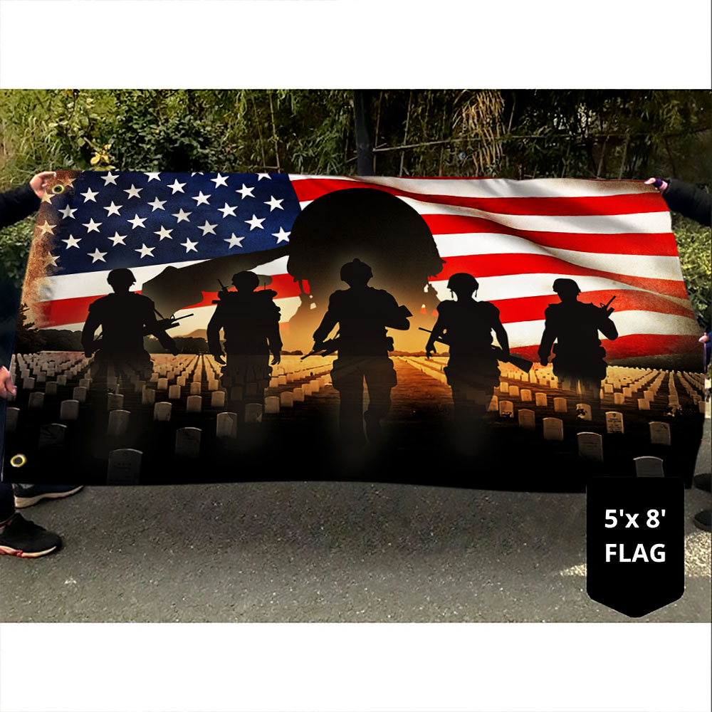 Veteran Grommet Flag United States Military Thank You BNN178GF