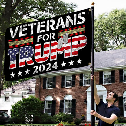 Veterans For Trump 2024 Grommet Flag TQN3522GF