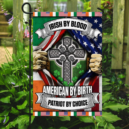 Celtic Cross Flag Irish By Blood American By Birth Patriot By Choice DDH3129F